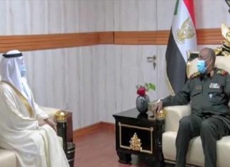 البرهان والسفير الإماراتي يبحثان العلاقات وتطويرها ودعمها البرهان والسفير الإماراتي يبحثان العلاقات وتطويرها ودعمها