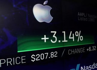 قيمة “آبل” السوقية تحوم قرب 3 تريليونات دولار لترفعها على عرش شركات العالم قيمة "آبل" السوقية تحوم قرب 3 تريليونات دولار لترفعها على عرش شركات العالم