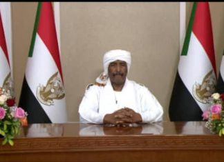 كلمــة رئيس مجلس السيادة (الانقلابي) بمناسبة عيــد الإستقلال الـ (66) للبلاد. كلمــة رئيس مجلس السيادة (الانقلابي) بمناسبة عيــد الإستقلال الـ (66) للبلاد.