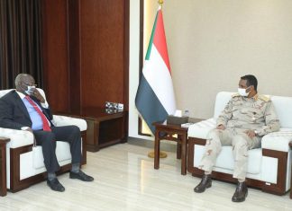 دقلو يبحث تعزيز علاقات التعاون مع جنوب السودان دقلو يبحث تعزيز علاقات التعاون مع جنوب السودان
