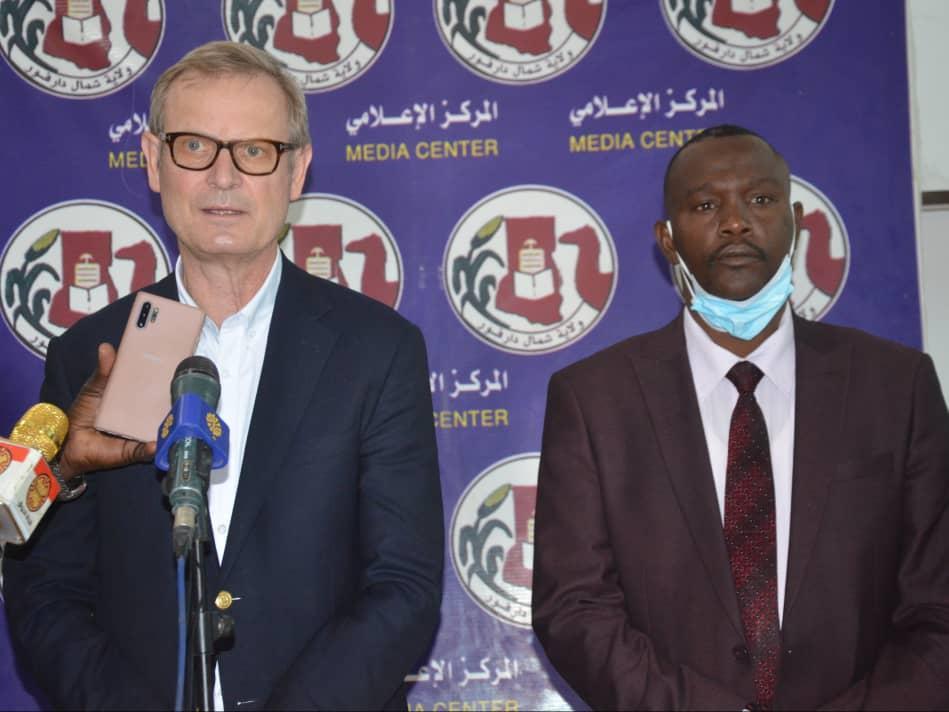 المبعوث النيرويجي الخاص للسودان يزور شمال دارفور المبعوث النيرويجي الخاص للسودان يزور شمال دارفور