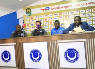 أجواء إيجابية في المؤتمر الصحفي لمباراة الهلال والأهلي المصري أجواء إيجابية في المؤتمر الصحفي لمباراة الهلال والأهلي المصري