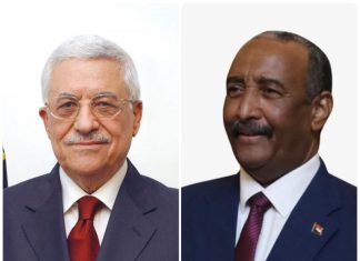 رئيس مجلس السيادة يتلقي برقية تهنئة من رئيس دولة فلسطين رئيس مجلس السيادة يتلقي برقية تهنئة من رئيس دولة فلسطين