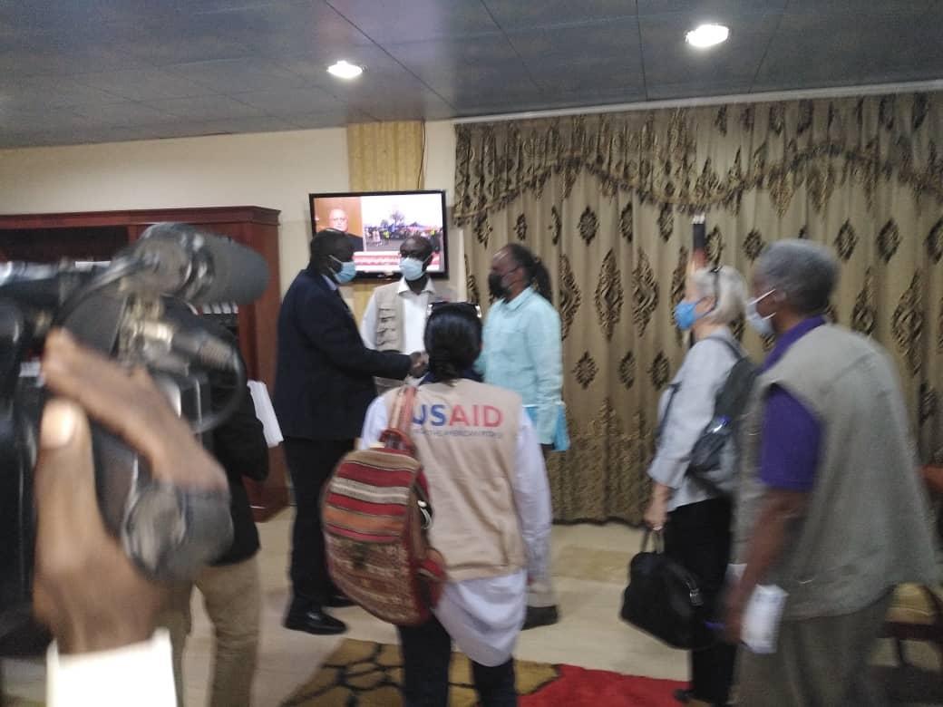 حاكم إقليم النيل الأزرق يستقبل وفدا من بعثة المعونة الأمريكية حاكم إقليم النيل الأزرق يستقبل وفدا من بعثة المعونة الأمريكية