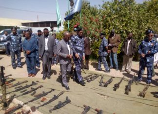 ضبط أسلحة متنوعة بدنقلا قادمة من إحدى دولة الجوار ضبط أسلحة متنوعة بدنقلا قادمة من إحدى دولة الجوار