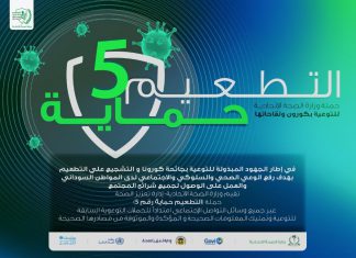 وزارة الصحة:انطلاقة الحملة القومية الخامسة للتطعيم بلقاح كوفيد19 وزارة الصحة:انطلاقة الحملة القومية الخامسة للتطعيم بلقاح كوفيد19