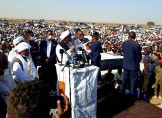 نائب رئيس مجلس السيادة يشهد حصاد القمح بقرية الاغر (3) نائب رئيس مجلس السيادة يشهد حصاد القمح بقرية الاغر (3)