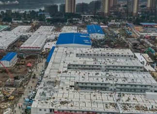 الصين تنجز 100 مستشفى مؤقت لمواجهة كورونا الصين تنجز 100 مستشفى مؤقت لمواجهة كورونا