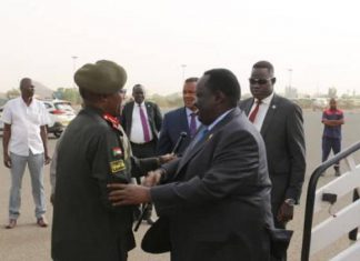 مستشار رئيس جمهورية جنوب السودان للشؤون الأمنية يصل البلاد مستشار رئيس جمهورية جنوب السودان للشئون الأمنية يصل البلاد