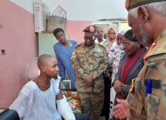 وزيرة ديوان الحكم الإتحادي تتفقد الأوضاع الصحية لمصابي أحداث كرينك وزيرة ديوان الحكم الإتحادي تتفقد الأوضاع الصحية لمصابي أحداث كرينك