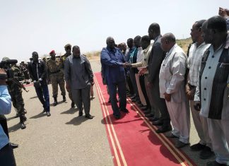 مالك عقار يصل مدينة الدمازين مالك عقار يصل مدينة الدمازين