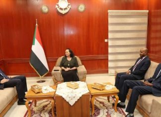عضو السيادي الأستاذة رجاء نيكولا تلتقي سفير إسبانيا لدى السودان عضو السيادي الأستاذة رجاء نيكولا تلتقي سفير إسبانيا لدى السودان