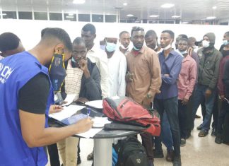 عودة141 مواطناً وأسرة سودانية من دولة ليبيا عودة141 مواطناً وأسرة سودانية من دولة ليبيا