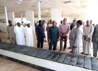 والي الشمالية المكلف: يتفقد صالات المغادرة والوصول بمطار دنقلا والي الشمالية المكلف: يتفقد صالات المغادرة والوصول بمطار دنقلا