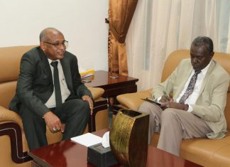 وزير شؤون مجلس الوزراء يلتقي والي الخرطوم المكلف وزير شؤون مجلس الوزراء يلتقي والي الخرطوم المكلف