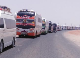 انطلاق عمليات التفويج العكسي للمركبات السفرية انطلاق عمليات التفويج العكسي للمركبات السفرية