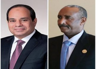 البرهان يهنئ الرئيس المصري بمناسبة العيد الوطني لبلاده البرهان يهنئ الرئيس المصري بمناسبة العيد الوطني لبلاده