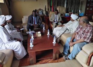 بادي يلتقى وفد لجنة المساعي الحميدة التي يقودها المجلس الأعلى للإدارة الأهلية بادى يلتقى وفد لجنة المساعي الحميدةالتي يقودها المجلس الأعلى للإدارةالأهلية