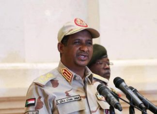 رد غير متوقع من إسرائيل بشأن طلب إعتقال حميدتي عند زيارته تل أبيب رد غير متوقع من إسرائيل بشأن طلب إعتقال حميدتي عند زيارته تل أبيب