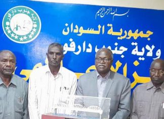 وصول الفريق الهندسي لتركيب جسر “السريف” بنيالا وصول الفريق الهندسي لتركيب جسر ( السريف ) بنيالا