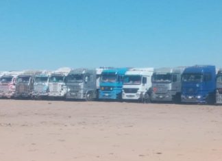 بدء انسياب حركة الصادر والوارد بمعابر اشكيت وارقين الجمركية بدء انسياب حركة الصادر والوارد بمعابر اشكيت وارقين الجمركية