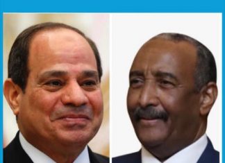 رئيس مجلس السيادة يعزي الرئيس المصرى في ضحايا حادثةكنيسة أبوسفين رئيس مجلس السيادة يعزي الرئيس المصرى في ضحايا حادثةكنيسة أبوسفين