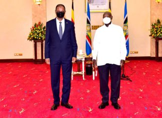 جردة يقدم أوراق اعتماده سفيراًفوق العادة ومفوضاً للسودان لدى يوغندا جردة يقدم أوراق اعتماده سفيراًفوق العادة ومفوضاً للسودان لدى يوغندا