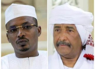 البرهان يتسلم رسالة خطية من ديبي البرهان يتسلم رسالة خطية من ديبي