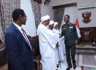 كباشي يلتقي وفد نظارة عموم دار حمر كباشي يلتقي وفد نظارة عموم دار حمر