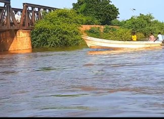 نهر الدندر يصل مرحلة الفيضان ويخرج من مجراه نهر الدندر يصل مرحلة الفيضان ويخرج من مجراه