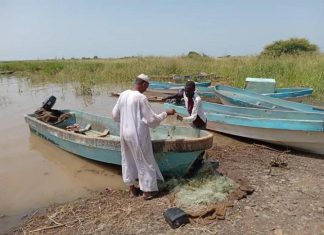 وزير الثروة الحيوانية يتفقد مصائد الأسماك بنهر عطبرة وستيت وزير الثروة الحيوانية يتفقد مصائد الأسماك بنهر عطبرة وستيت