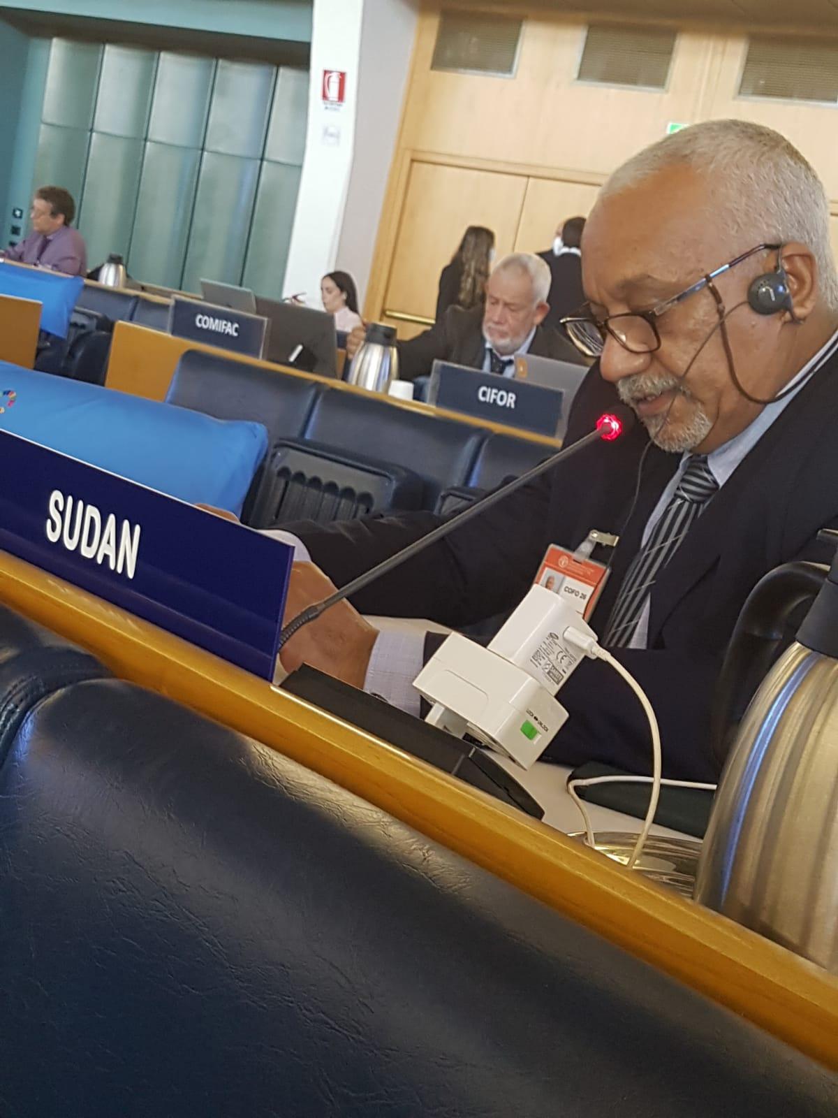 السودان يشارك فى الدورة (٢٦) للجنة الغابات بروما