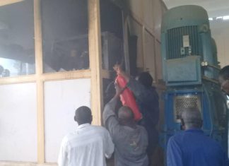 حريق محدود في احد طبلونات التحكم يوقف محطة مياه بحري حريق محدود في احد طبلونات التحكم يوقف محطة مياه بحري