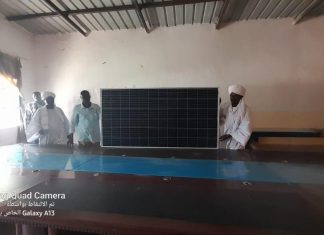 تدشين 30 شريحة تعمل بالطاقة الشمسية للمساجد والمجمعات بالنيل الأزرق تدشين 30 شريحة تعمل بالطاقة الشمسية للمساجد والمجمعات بالنيل الأزرق