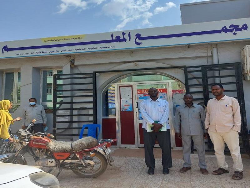 اللجنة التسييرية للاتحاد المهني لمعلمي ولاية الخرطوم يزور مستشفى المعلم
