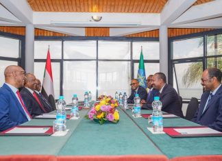 جلسة مباحثات مشتركة بين السودان وأثيوبيا جلسة مباحثات مشتركة بين السودان وأثيوبيا
