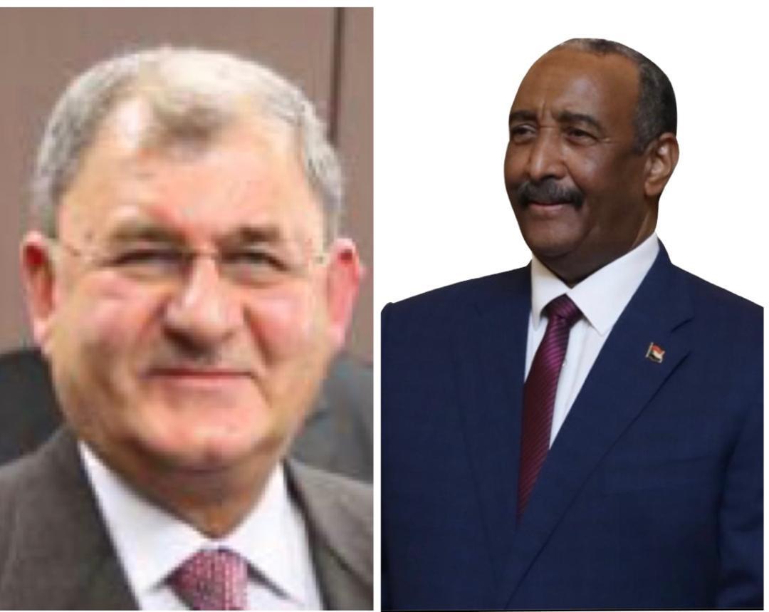 رئيس مجلس السيادة يهنئ د.عبداللطيف رشيد بمناسبة انتخابه رئيساً للعراق