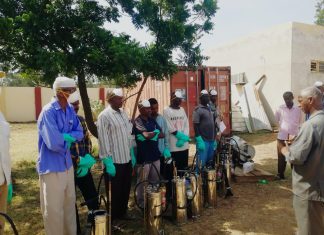 إنطلاق برنامج مكافحة الطور المائي لنواقل الأمراض بجنوب الجزيرة إنطلاق برنامج مكافحة الطور المائي لنواقل الأمراض بجنوب الجزيرة
