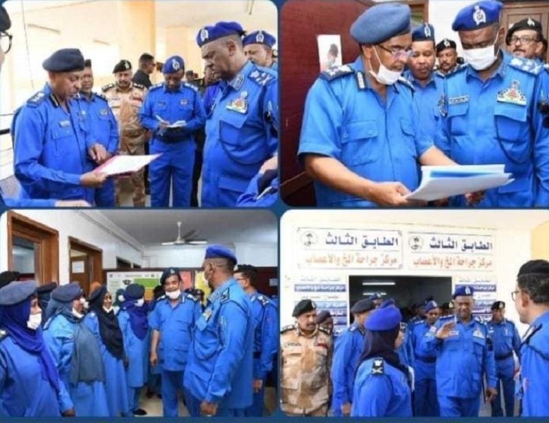 وزير الداخلية المكلف يتفقد سير العمل بالادارة العامة للخدمات الصحية