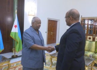 إبراهيم جابر يلتقي الرئيس الجيبوتي إبراهيم جابر يلتقي الرئيس الجيبوتي