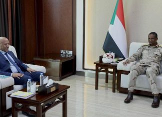 مدير المخابرات الإثيوبي يبلغ حميدتي عن تطورات مهمة مدير المخابرات الإثيوبي يبلغ حميدتي عن تطورات مهمة