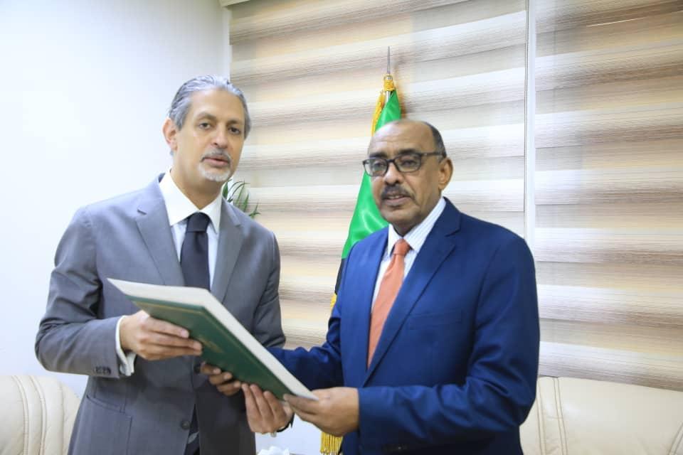 وزير الخارجية المكلف يلتقي السفير المصري الجديد وزير الخارجية المكلف يلتقي السفير المصري الجديد