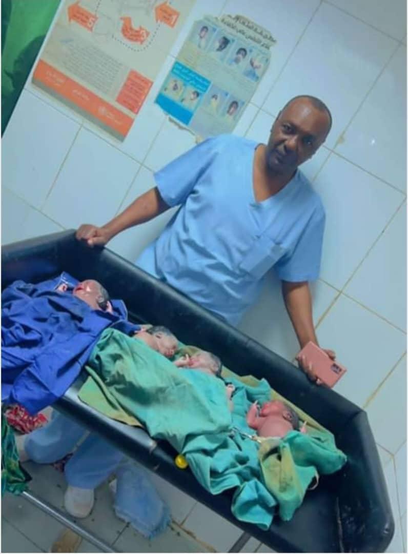 سيدة بالقضارف تنجب أربعة أطفال توائم سيدة بالقضارف تنجب أربعة أطفال توائم