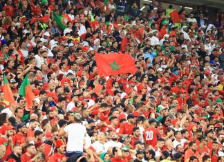 هتاف “لا إله إلا الله” بحضور ماكرون يهز مدرجات مواجهة المغرب وفرنسا هتاف "لا إله إلا الله" بحضور ماكرون يهز مدرجات مواجهة المغرب وفرنسا