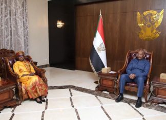 البرهان يلتقي مسؤولة في بعثة يونيتامس انتهى عملها في السودان البرهان يلتقي مسؤولة في بعثة يونيتامس انتهى عملها في السودان