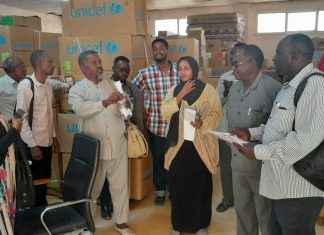 منظمة نداء التنمية تقدم معينات طبية لمعالجة الاصابات بالنيل الازرق منظمة نداء التنمية تقدم معينات طبية لمعالجة الاصابات بالنيل الازرق