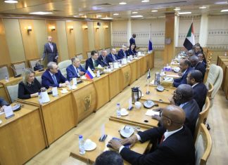 إنعقاد جلسة المباحثات المشتركة السودانية الروسية بالخرطوم إنعقاد جلسة المباحثات المشتركة السودانية الروسية بالخرطوم