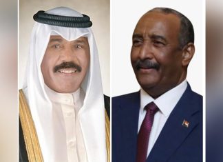 رئيس مجلس السيادة يهنئ أمير الكويت بمناسبة العيد الوطني لبلاده رئيس مجلس السيادة يهنئ أمير الكويت بمناسبة العيد الوطني لبلاده