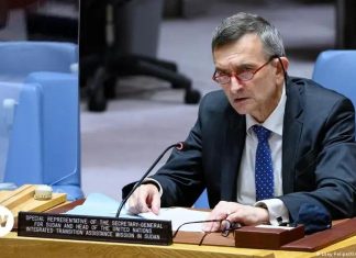 المبعوث الأممي في السودان : متفائلون بالوصول إلى تسوية سياسية قريبا المبعوث الأممي في السودان : متفائلون بالوصول إلى تسوية سياسية قريبا