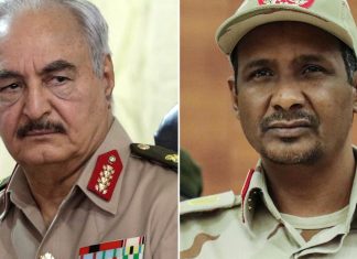 عبر 10 قواعد عسكرية ليبية.. موقع بريطاني: هكذا يزوّد حفتر الدعم السريع بالسلاح عبر 10 قواعد عسكرية ليبية.. موقع بريطاني: هكذا يزوّد حفتر الدعم السريع بالسلاح